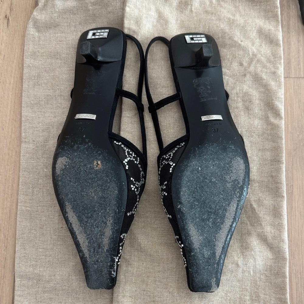 Gucci Demi Crystal Mesh Slingbacks - Picture 3 of 6